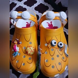 Men's McDonald's Yellow Clogs with Fun Charms